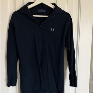Fred Perry Navy Polo with Embroidered Logo